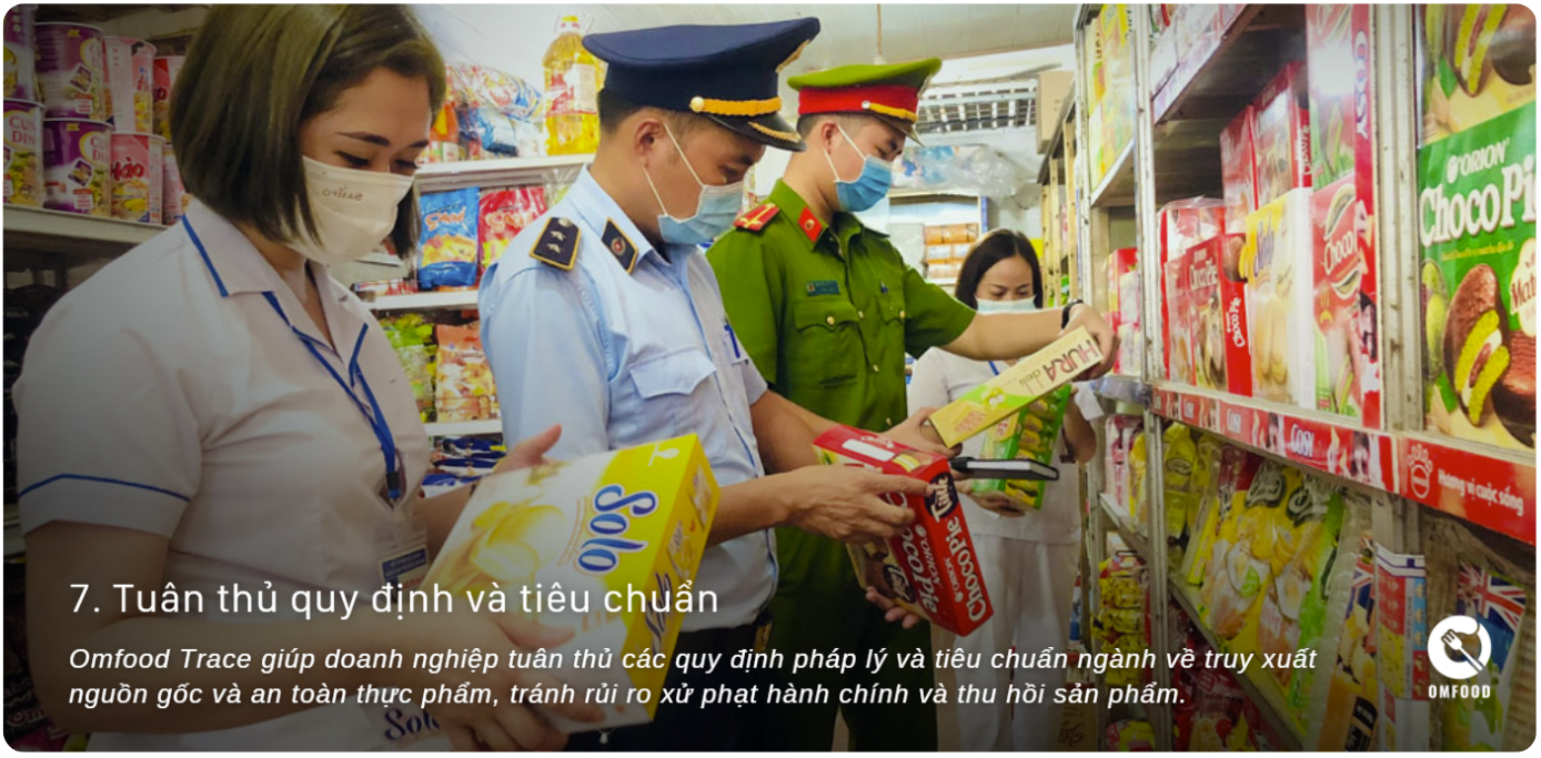 tuân thủ truy xuất nguồn gốc, an toàn thực phẩm